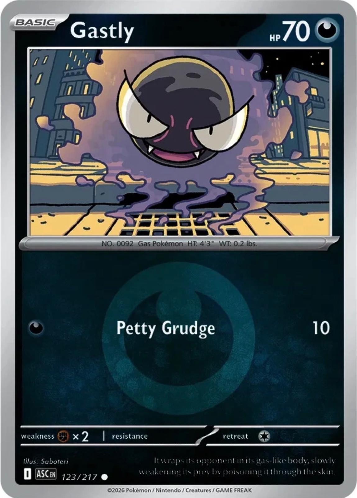 Ascended Heroes Gastly [Energy] Pokémon card